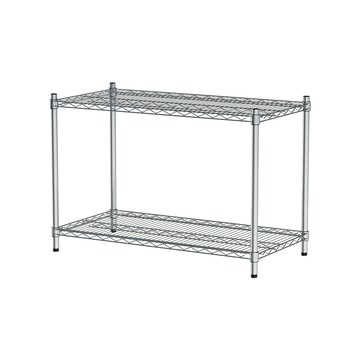 【dayneeds】荷重型 90x45x60公分 電鍍(鎖管)二層架