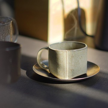 每件皆為手工製作丨Driver 河野流陶藝家－重疊釉杯-100ml (白)