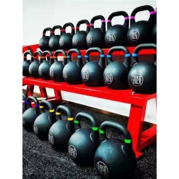 全鋼競技包膠壺鈴磨砂防滑環保男士女士家用翹臀深蹲神器運動健身