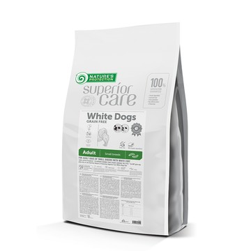NATURE'S PROTECTION 《小型成犬亮白無穀昆蟲配方》10kg 犬糧