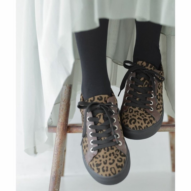 スニーカー レディース 靴 秋冬 シューズ 異素材 配色 レオパード柄 ヒョウ柄 牛柄 フラット アニマル柄スニーカー 返品交換不可 メール便不可 通販 Lineポイント最大0 5 Get Lineショッピング