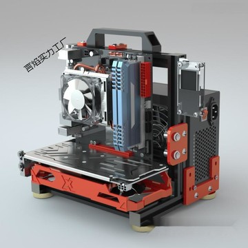 【免運】開放式機箱架 立式透明機櫃 創意個性 水冷迷你架 簡約平臺架