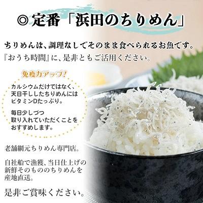 ふるさと納税 西予市 老舗網元　浜田のちりめん(400g×1個)