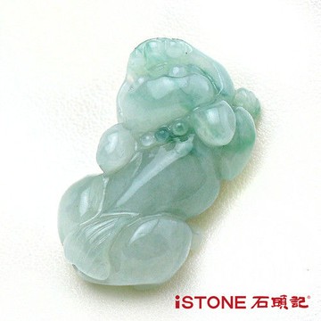 石頭記 緬甸玉貔貅項鍊-冰糯種