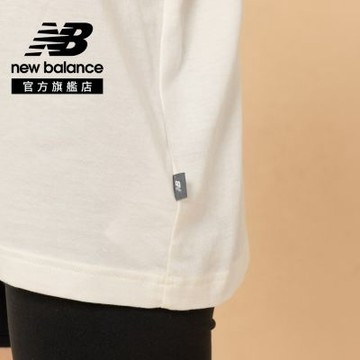【New Balance】圖案短袖上衣_女性_白色_WT61M1JBSST