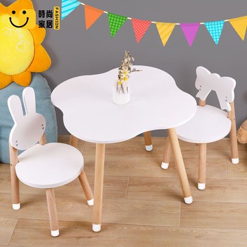 免運 公司貨 桌椅 書桌椅 兒童桌椅套裝實木ins風幼兒園早教學習花生桌書桌寶寶畫畫桌子工廠現貨直銷 售後保障 全館八折 店長新品推薦 5s820