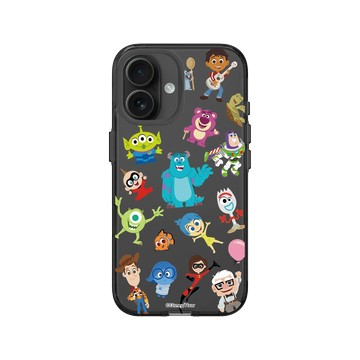 iPhone 16 Clear (相機按鈕) 酷墨灰 - 迪士尼-皮克斯 PIXAR - 皮克斯系列 - 角色集合