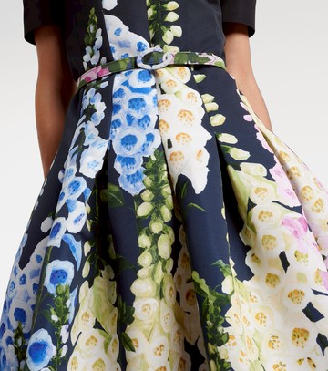Oscar de la Renta Floral midi dress