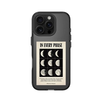 iPhone 16 Pro Clear 酷墨灰 - Valentine's Day Collection - 月相週期：接納你我的亮暗面