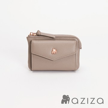 aziza CLARA鑰匙零錢包 午茶駝