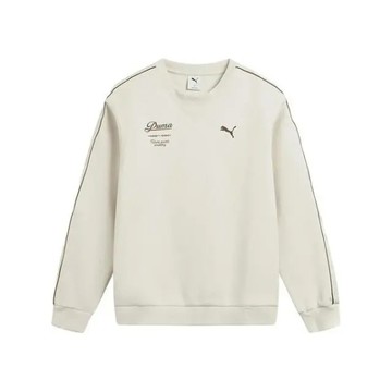 PUMA 大學T 流行系列 RETRO TAPE 米色 圓領衫 男 63571787