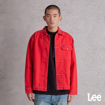 Lee 寬鬆休閒外套 男 紅色 LB513001955