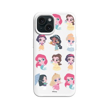 iPhone 15 SolidX 白 - 迪士尼-公主系列 Disney Princess - Q版-迪士尼公主