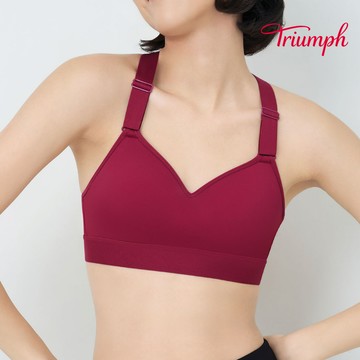 Athleisure 城市律動系列 高效支撐運動內衣 甜酒紅