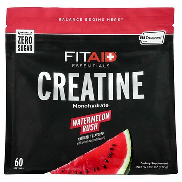FITAID, Essential，肌酸，西瓜風暴味，13.1 盎司（372 克）
