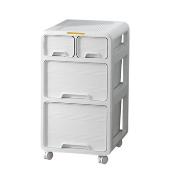 【品樂生活】免組裝 格立收置物收納櫃 附輪 FC3458-WT 文件櫃 收納推車 塑膠推車 美容推車 抽屜櫃