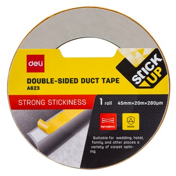 【Deli得力】雙面布膠帶/EA623/45mmx20M|沃克