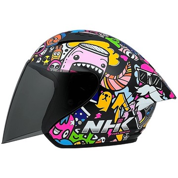 台中硬了安全帽nhk n-1 max 塗鴉 doodles 彩繪款 新品 公司貨 含稅