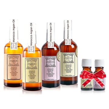 Parfum巴黎帕芬 經典香水摩洛哥小蒼蘭護髮油100mlX4+10mlX2