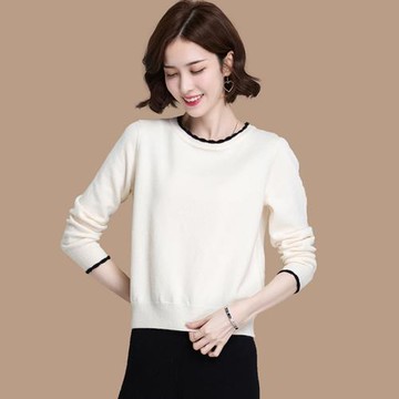 春秋針織打底衫短款內搭秋裝2025年新款毛衣女秋冬外穿寬松洋氣潮