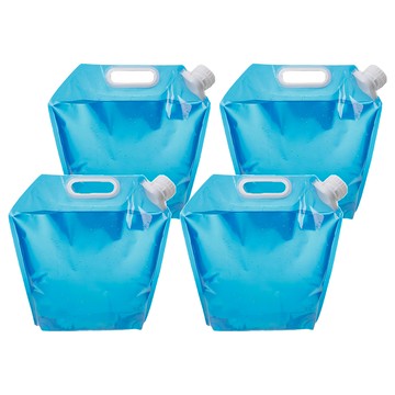 晟龍 便攜折疊水袋 420g  藍色  10L  4個