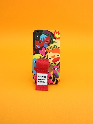 Sun Case Graphic Human Orange Red- Finger