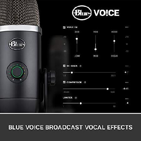 Blue Yeti x Professional Condenser USB Microphone with High-Res Metering, LED Lighting ＆ Blue Vo!Ce Effects for Gaming, Streaming ＆ Podcasting On PC