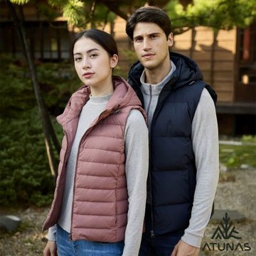 【ATUNAS 歐都納】女款HEAT CORE蓄熱羽絨背心A1VE2507W鮭魚粉/防風/防潑水/保暖佳/樂遊戶外