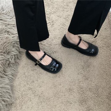 小眾奶奶小皮鞋英倫風法式復古小香風夏季新款瑪麗珍單鞋黑色女鞋