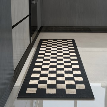 超級工廠 廚房地墊 45 x 150cm 棋盤格 防滑吸水  1個