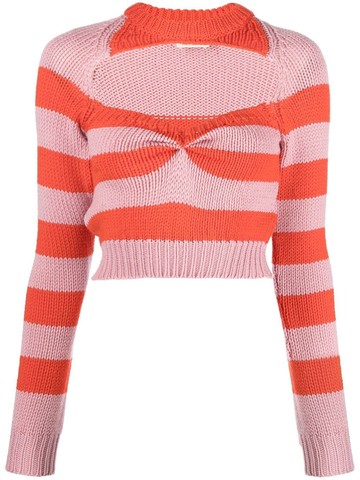 Marni Cropped Round-Neck Sweater