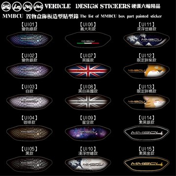 【硬漢六輪精品】 SYM MMBCU 158 / 2025 改款 MMBCU158 曼巴 置物盒飾板造型貼 (版型免裁切