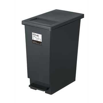 TONBO UNEED系列推蓋踩踏雙用型垃圾桶-純色系45L