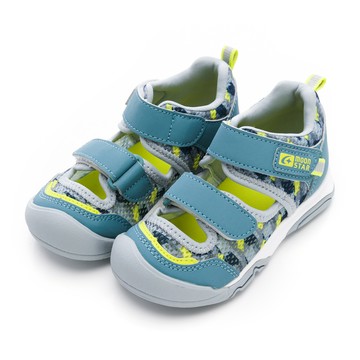 護趾中童涼鞋-灰