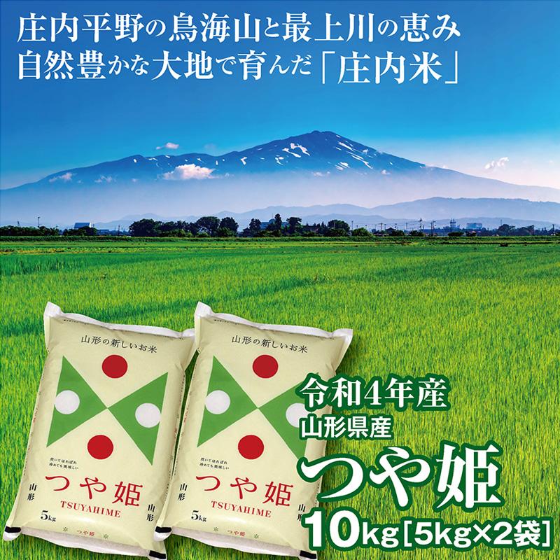 令和５年産 つや姫１０kg（５kg×２袋）山形県の米どころ庄内平野で育った庄内米 送料無料