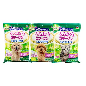 興家安寵 膠原蛋白寵物潔潤擦澡濕巾