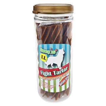 Bone Plus 六星超大耐咬潔牙棒 Healthy Dental Chews  起司  370g  1罐