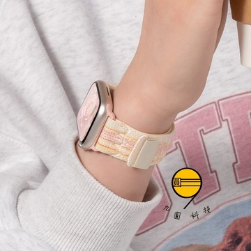 尼龍回環錶帶 適用 Apple Watch 11 10 9 8 SE 7 6 5 錶帶 蘋果手錶錶帶 42mm 46mm