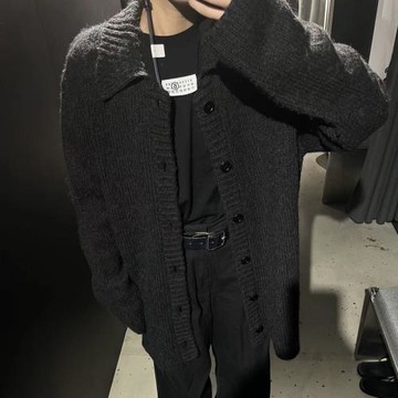 「被低估的」CAL OUR LEGACY 羊毛混紡起球男女針織開衫Cleanfit