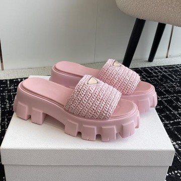 【MYDP】2023夏季新款手工編制齒輪厚底拖鞋女外穿一字沙灘涼拖鞋