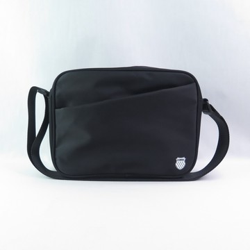 K-SWISS 防潑水機能斜背包 側背包 26FW SHOULDER BAG BG820008 黑【iSport愛運動】