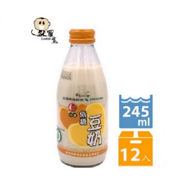 【羅東鎮農會】羅董特濃低糖台灣豆奶(245mlx12瓶)