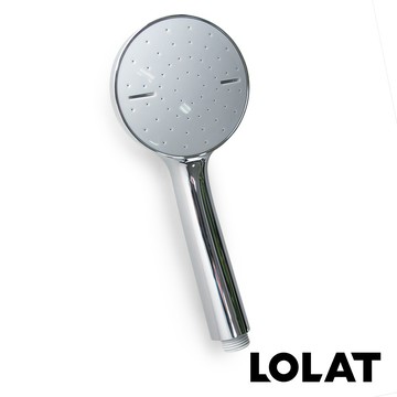 【LOLAT羅力 官方直營】單段簡約風蓮蓬頭HS137CP｜ABS塑膠/租屋族必備/舒適/鉻