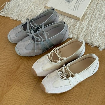 【現貨】芭蕾舞運動鞋 真皮 休閒鞋 瑪莉珍鞋 娃娃鞋 42大尺碼 G277