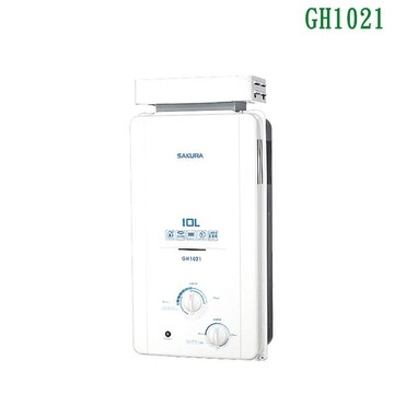【SAKURA 櫻花】GH1021 10公升抗風型屋外傳統熱水器 (全台安裝)