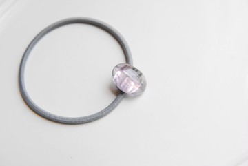 螢石髮圈  灰色 no.3