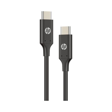 【HP 惠普】HP DHC-TC107 Type-C充電線 速充快充線-黑色(1m)