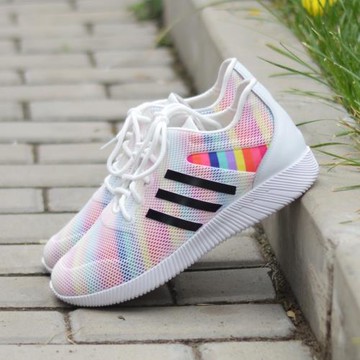 大碼女鞋41到43運動休閑鞋春夏新款百搭大號低跟平底網面透氣單鞋