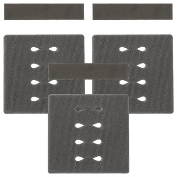 FaSoLa 多功能多孔理線器  灰色  3個  背面10 x 2cm，毛面10 x 10cm