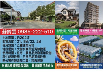 大樹區近九曲堂火車站.方正建地.便宜好入手｜高雄市大樹區水寮段
